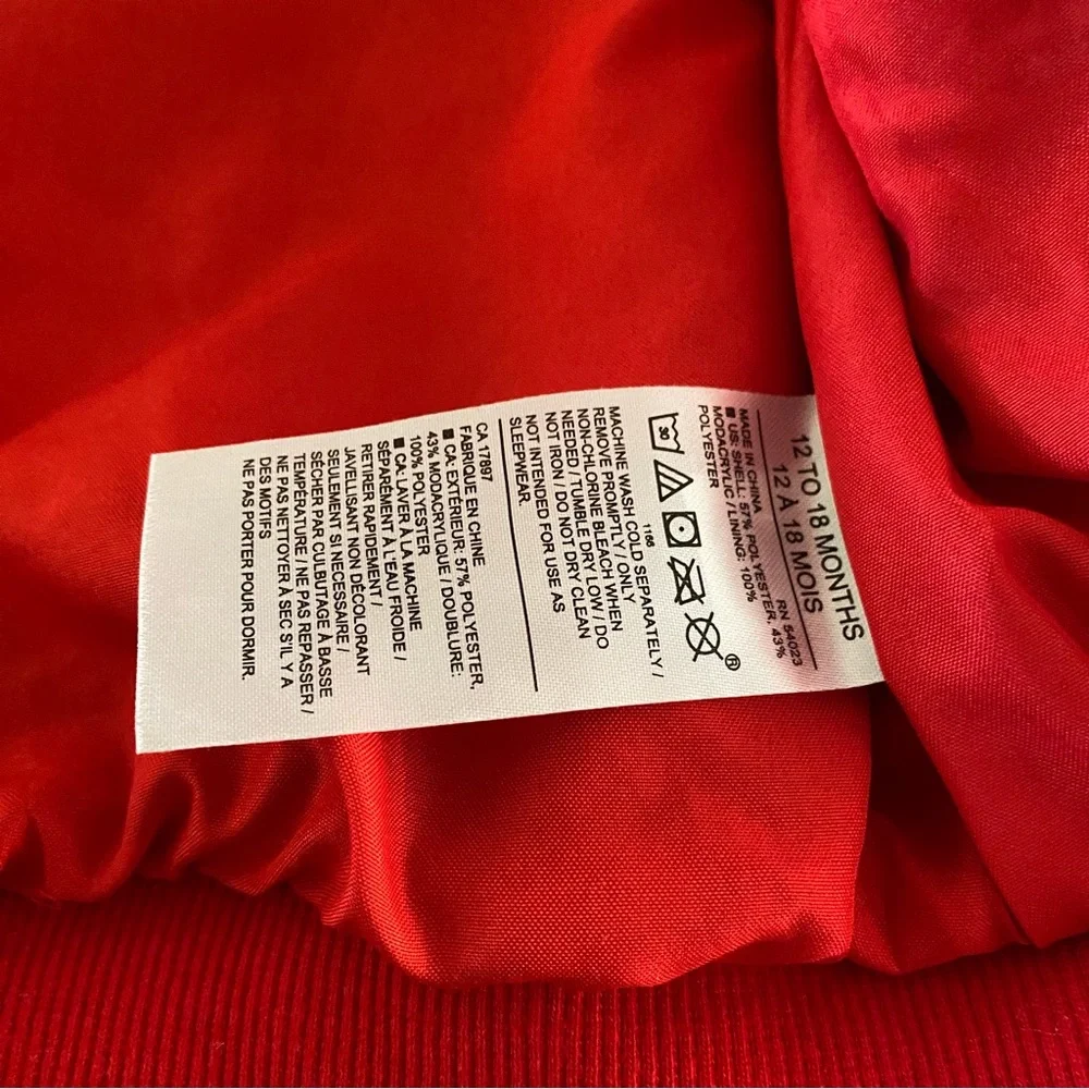 Janie and Jack Faux Fur Heart Bomber Jacket - Picture 8 of 9